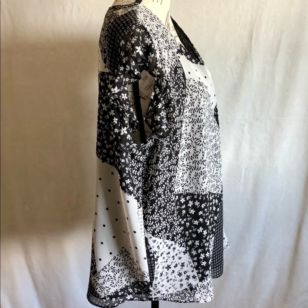 Calvin Klein Patchwork Mix Print Top - image 5